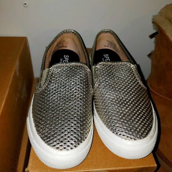Sperry Woman Seaside Pewter Loafers - Picture 1 of 6